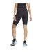 Womens/ladies Xpr Slim Shorts Silver Black Adidas-3