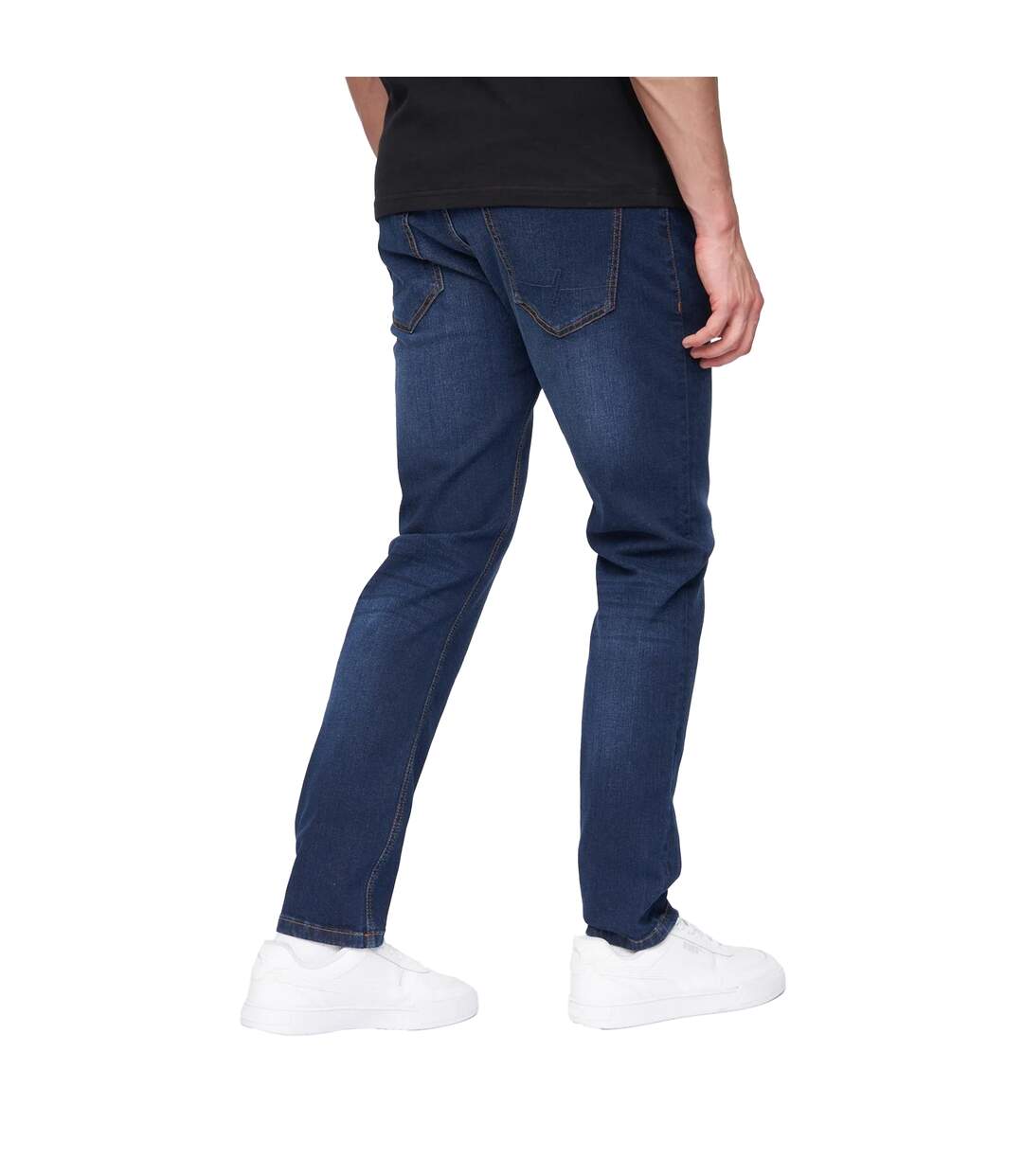 Jean Craze Comfort Homme Bleu Foncé Délavé Henleys-3