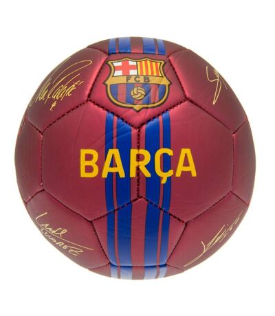 FC Barcelona Signature imprimée Football (Rouge / bleu) (Taille unique) - UTTA5807