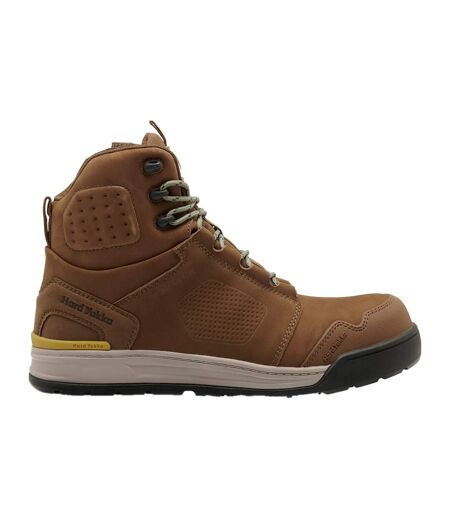 Bottines de sécurité s7s homme marron jaune Hard Yakka