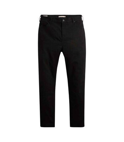 Womens/ladies 724 Plus High Rise Straight Jeans Black Levis