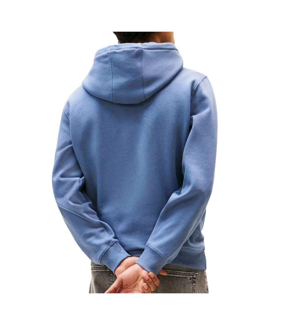 Sweat bleu homme tommy hilfiger tjm reg s flag-2