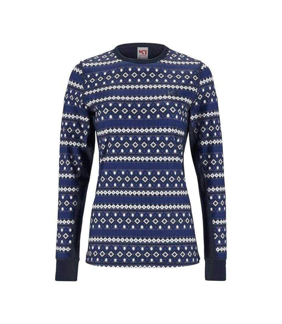 Sweat Lune Femme Bleu Marine Foncé Kari Traa-1