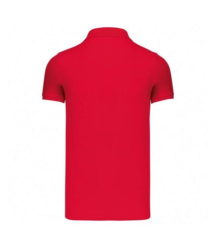 Kariban Mens Piqué Natural Short-Sleeved Polo Shirt (Red)