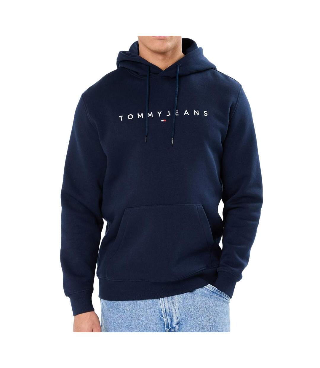 Sweat marine homme tommy hilfiger washed dm0dm20746-1