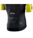 Mens Elite Mock Neck Cycling Top Yellow Black Skins-4