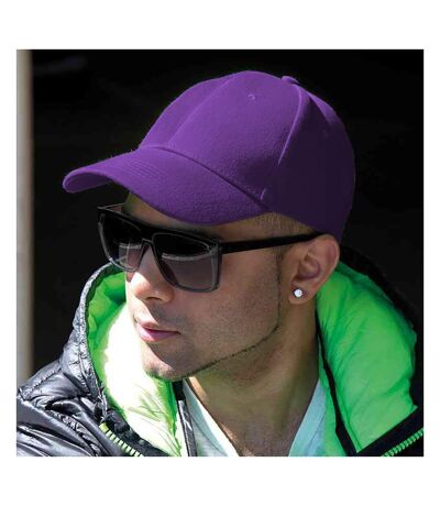 Result Unisex Core Memphis 6 Panel Baseball Cap (Purple) - UTBC3044