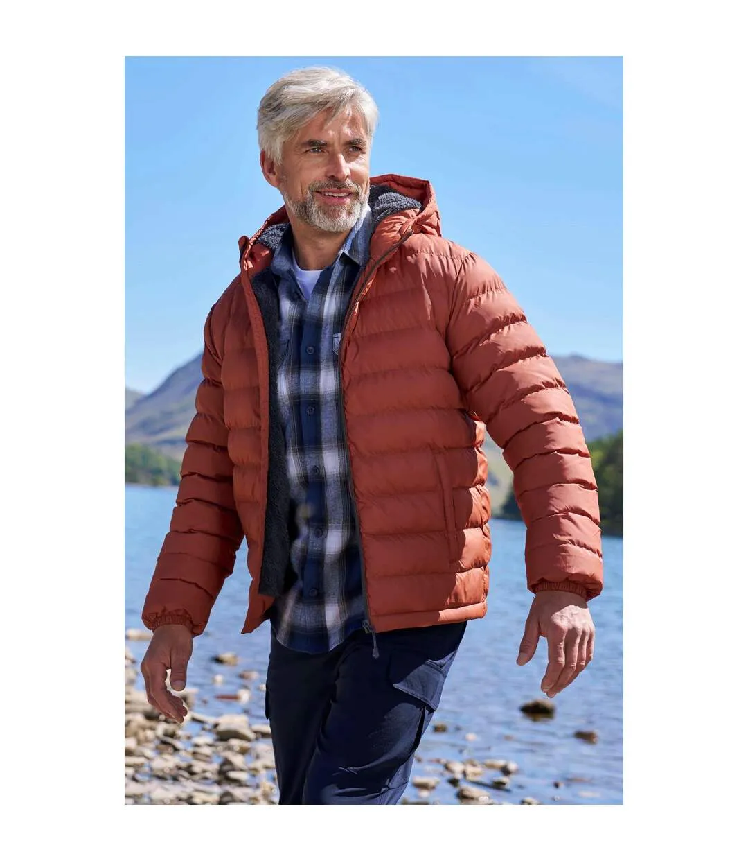 Doudoune Matelassée Seasons Homme Orange Brûlé Mountain Warehouse-1