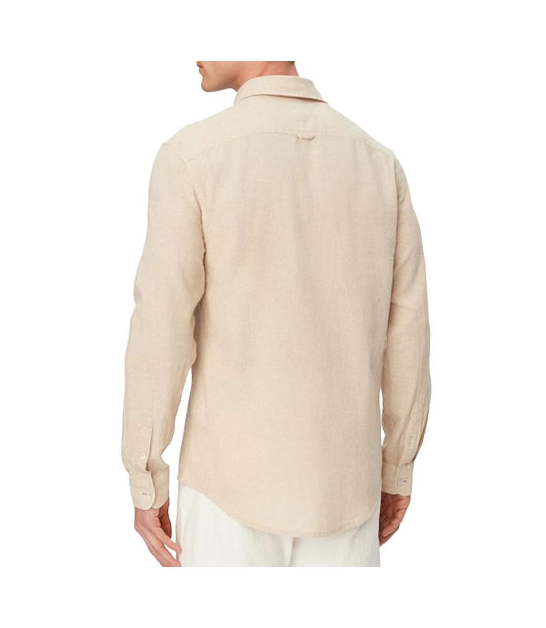 Chemise beige homme tommy hilfiger tjm-2