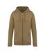 Unisex Adult Full Zip Hoodie Light Olive Green Native Spirit-1
