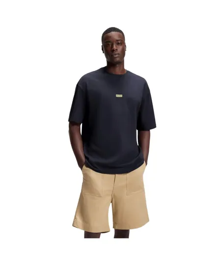 T-shirt Nalono Homme Bleu Marine Foncé Hugo Boss