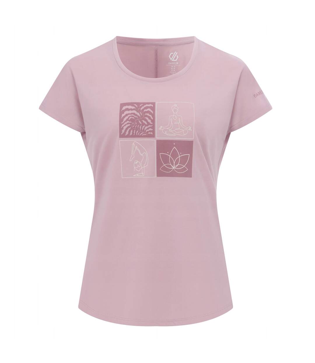 T-shirt Motif/style Dessin Au Trait Serenity Femme Mauve Dare 2B-1