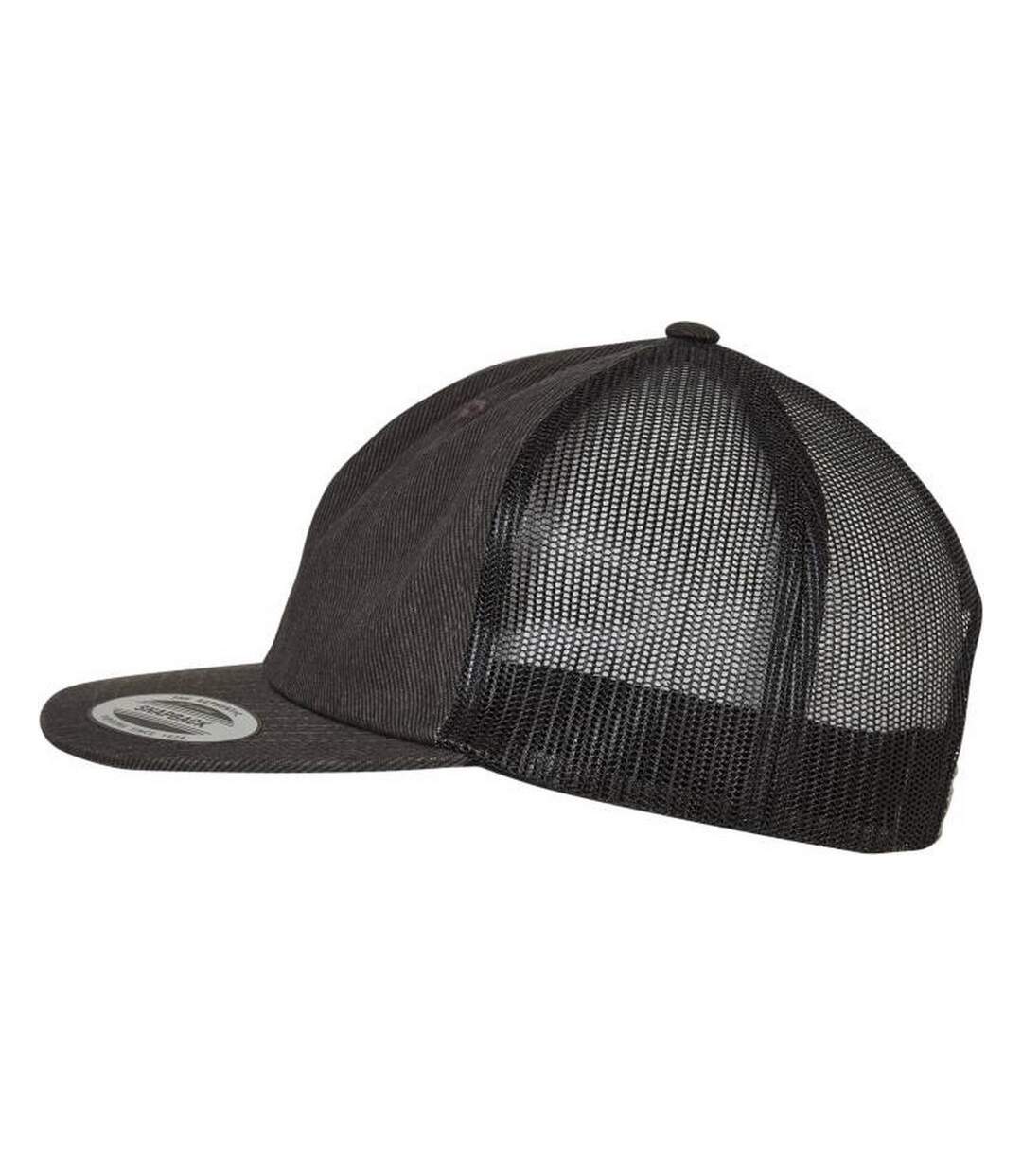 Casquette Trucker Noir Brut Flexfit-3