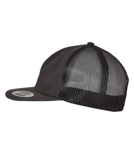 Casquette Trucker Noir Brut Flexfit