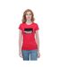 Womens/ladies cotton slim t-shirt red Armani-1