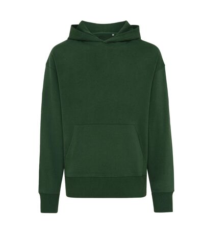 Unisex adult yoho recycled cotton relaxed fit hoodie forest green Iqoniq