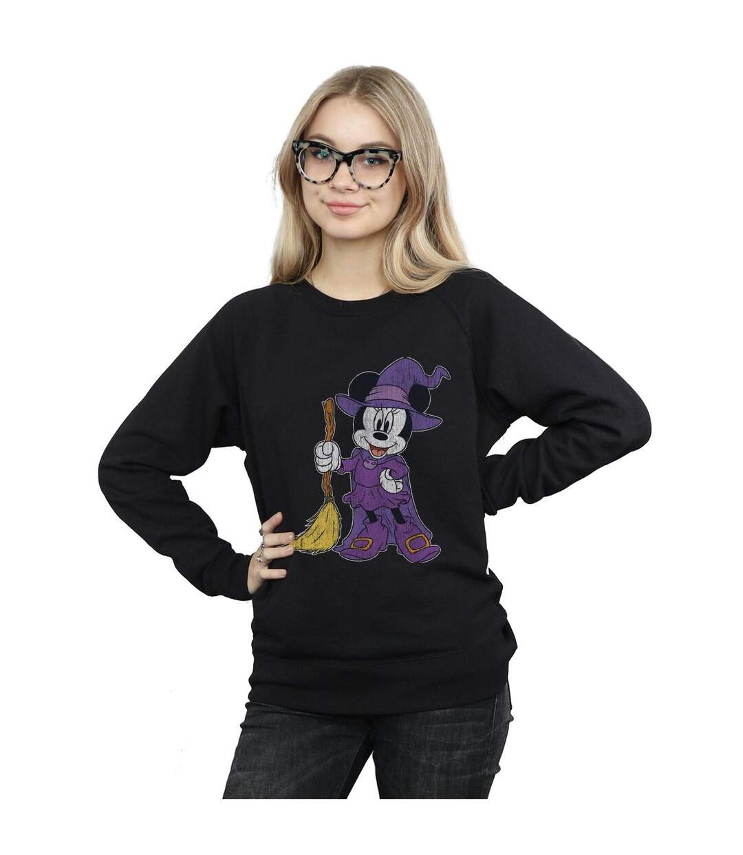 Disney Sweatshirt femme/femme Minnie Mouse Witch Costume (Noir) - UTBI28020-2