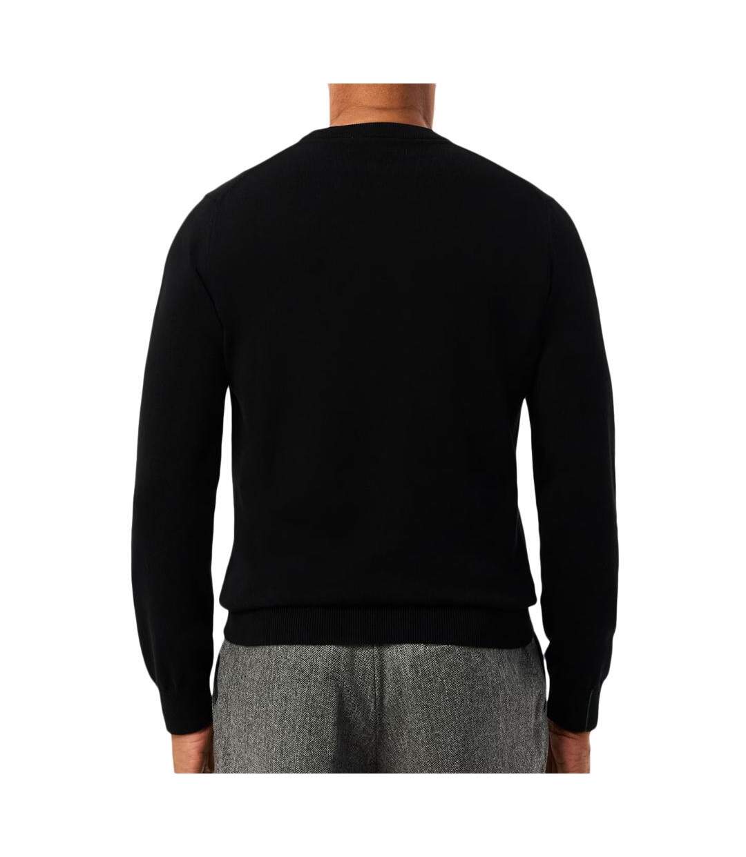 Pull marine homme lacoste organic cotton crew - l-2