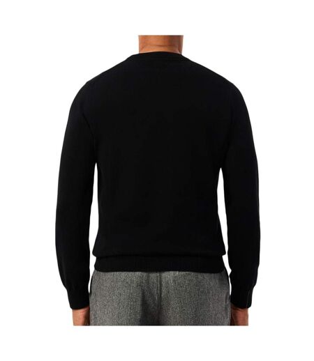 Pull marine homme lacoste organic cotton crew - l