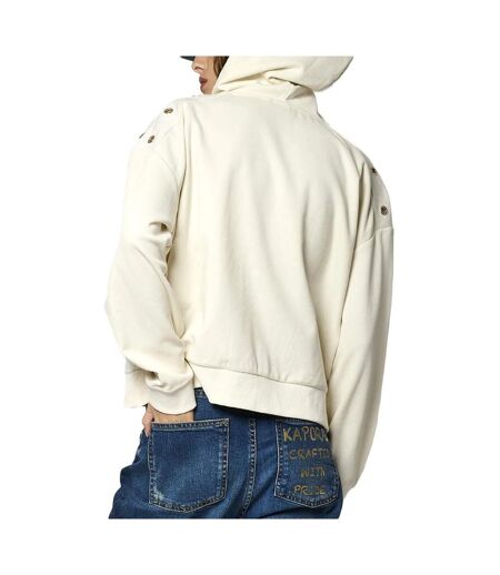 Veste blanche femme kaporal moka
