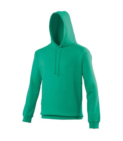 Sweat à capuche college adulte vert bleu Awdis