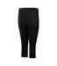 Womens/ladies 3/4 Length Swimming Trousers Black Speedo-2