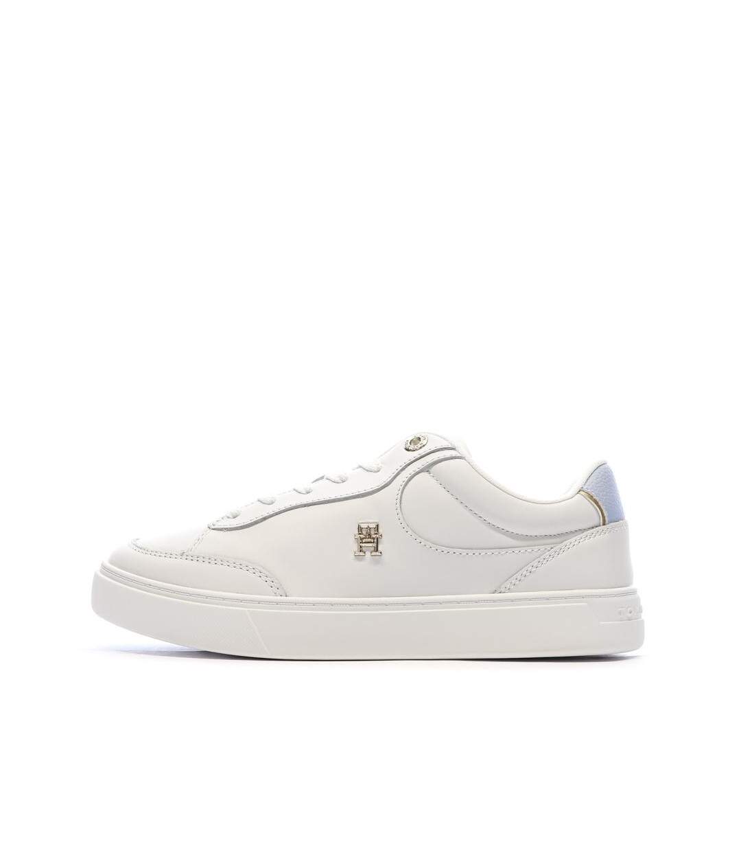 Baskets blanches femme tommy hilfiger essential chic-1