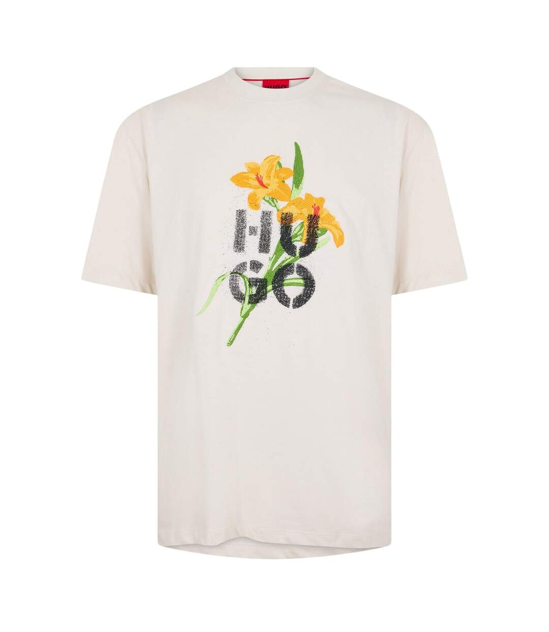 T-shirt Dilablumi Homme Blanc Hugo-1