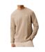 Sweat beige homme calvin klein jeans waffle badgeses-1