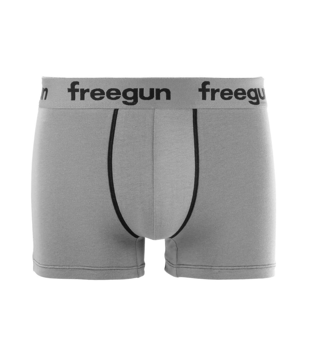 Lot de 6 boxers coton homme Uni Freegun-4