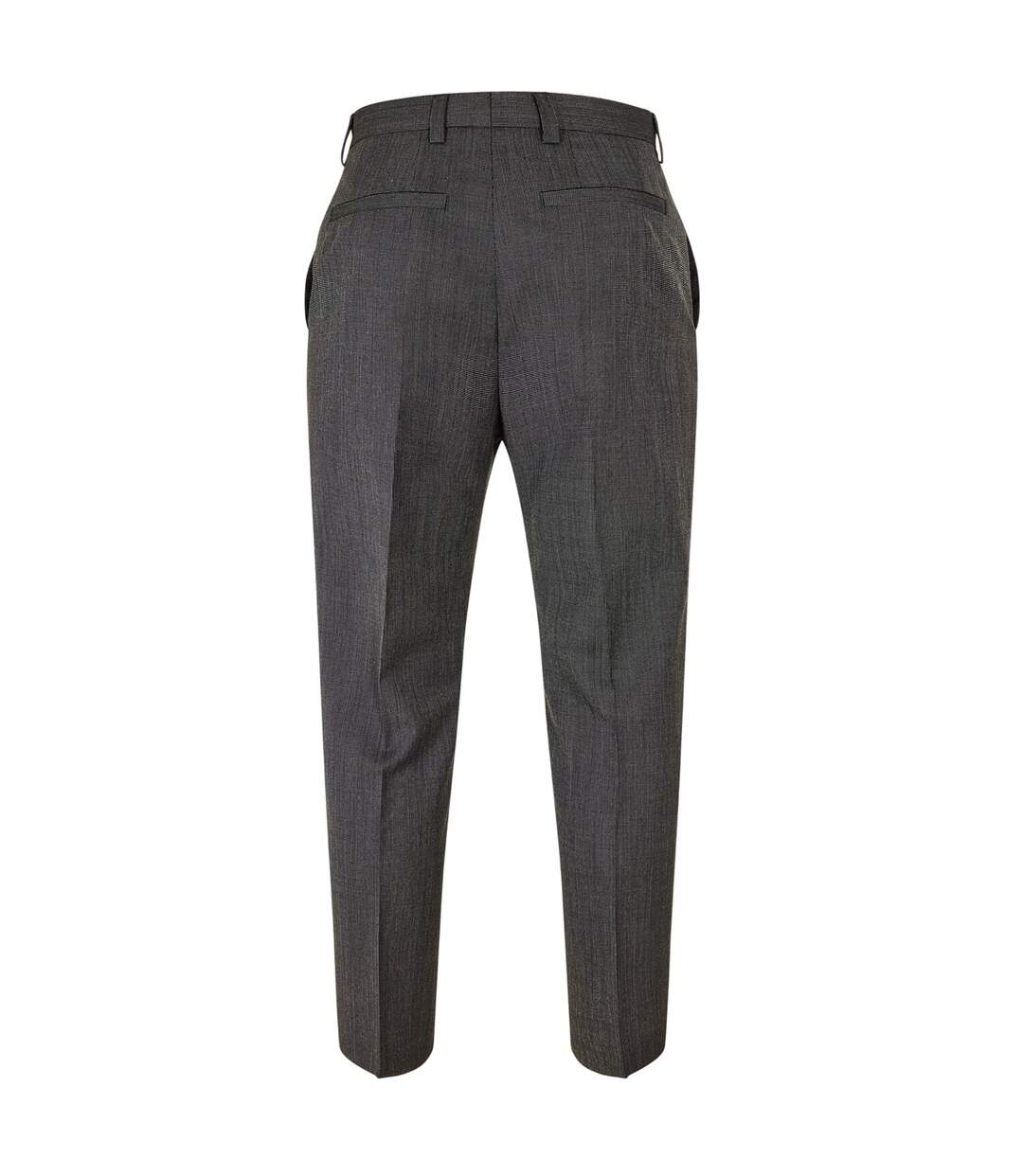 Mens Cotton Straight Leg Trousers Grey Hugo-2