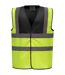 Gilet Haute Visibilité Adulte Noir Jaune Fluo Yoko-1