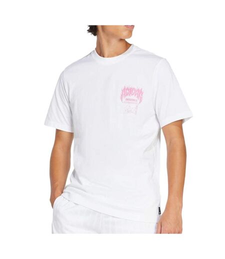 T-Shirt blanc/rose homme adidas q12
