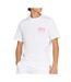 T-Shirt blanc/rose homme adidas q12-1