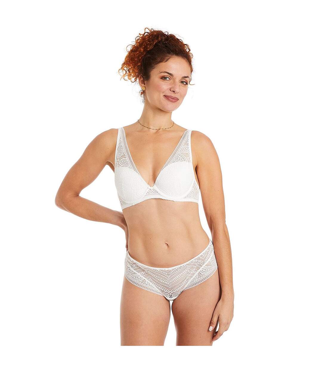 Soutien-gorge ampliforme coque moulée ivoire Etoile-4