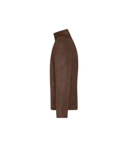 Veste Polaire Homme Marron James And Nicholson