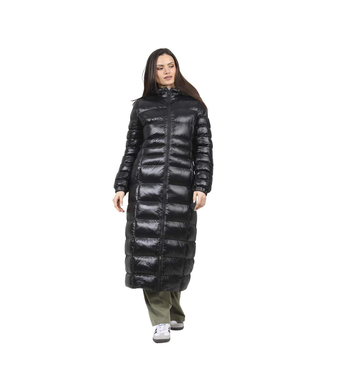 Veste Matelassée Motif/style Brodé Everet Femme Noir Brave Soul-2