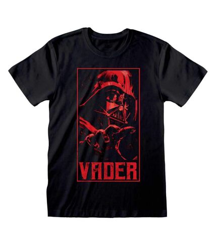 Star Wars: Obi-Wan Kenobi Unisex Adult Darth Vader T-Shirt (Black/Red)
