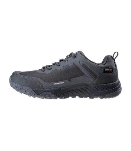 Mens Bondsteel Low Shoes Black Grey Silver Magnum