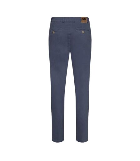 Mens Roysden Trousers Blue Crosshatch