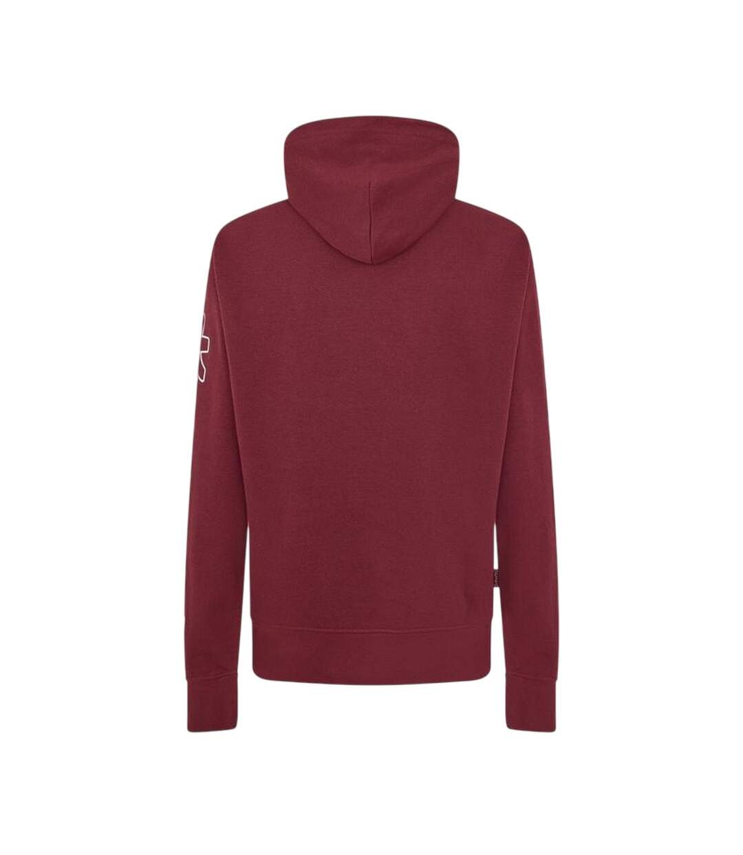 Mens Logo Polycotton Hooded Hoodie Red Money-2