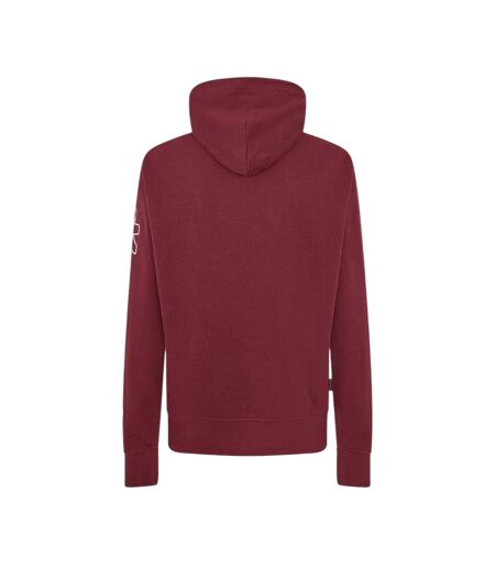 Mens Logo Polycotton Hooded Hoodie Red Money