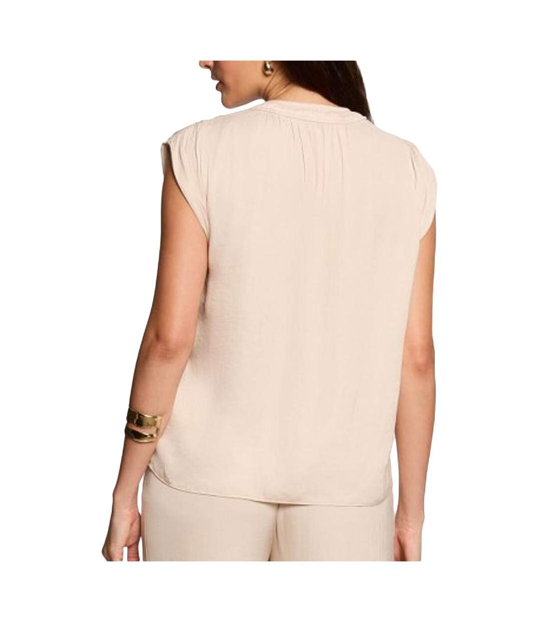 Blouse beige femme morgan oroove-2