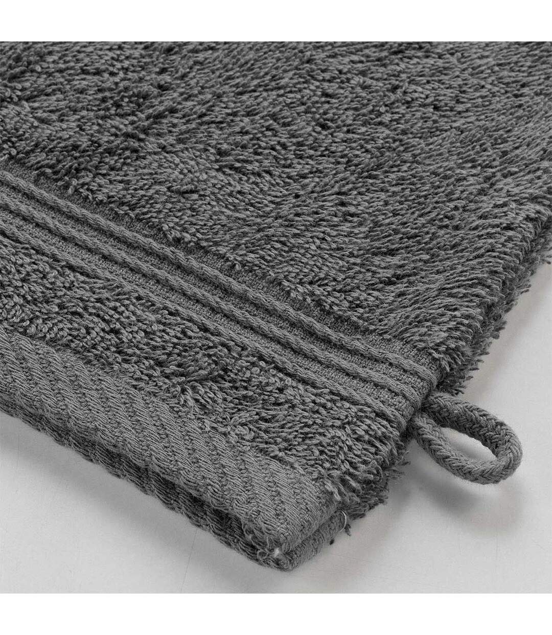 Lot de 2 Gants de Toilette Tendresse 15x21cm Anthracite-3
