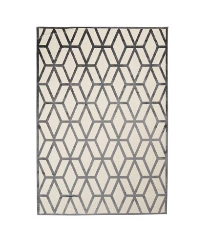 Tapis salon et chambre tissé en viscose motif scandinave SONDAC