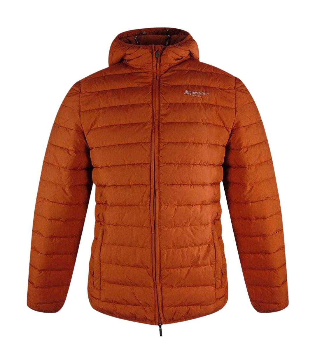 Mens Active Padded Jacket Rust Orange Aquascutum-2