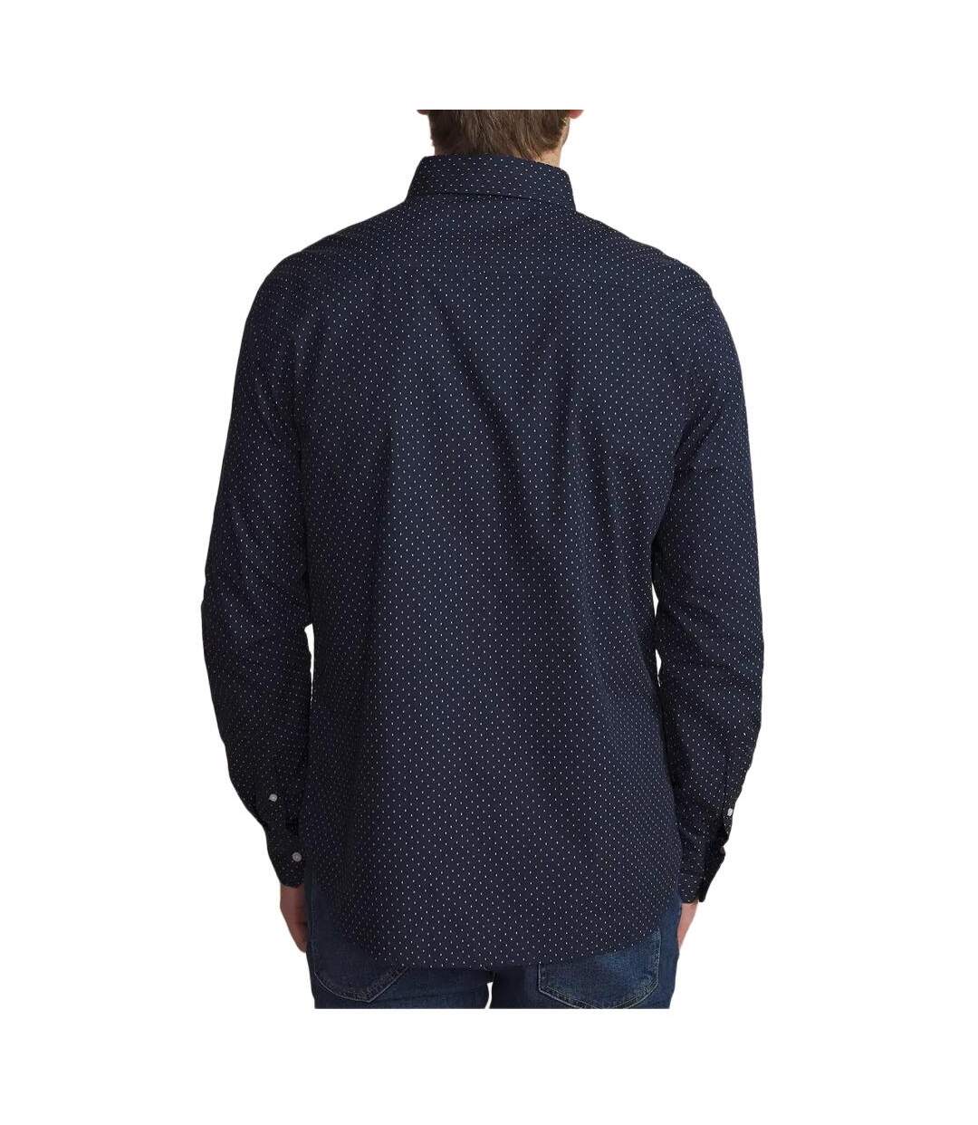 Chemise marine à pois homme tbs walidche-2