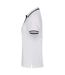 Womens/ladies Astoria Polo Shirt White Clique-3
