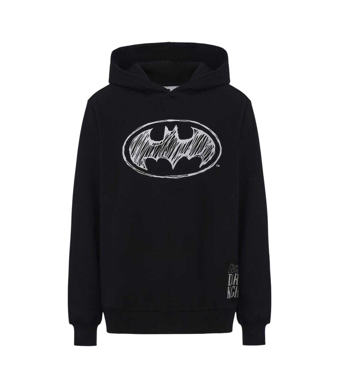 Mens Dark Knight Hoodie Black Batman-1