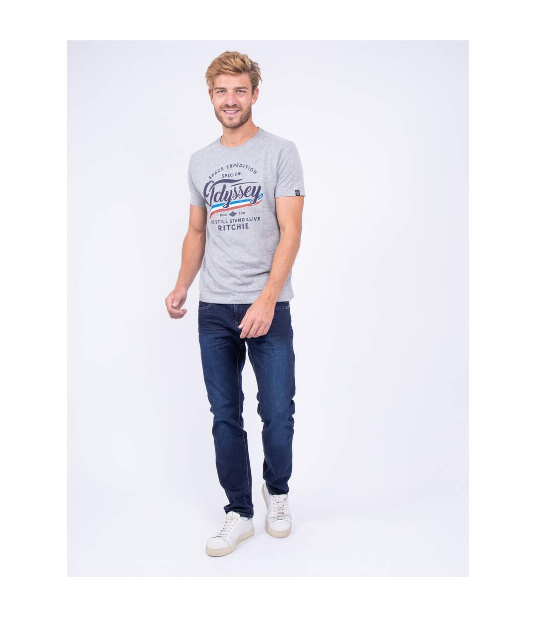 T-shirt col rond pur coton JOUFAX-4